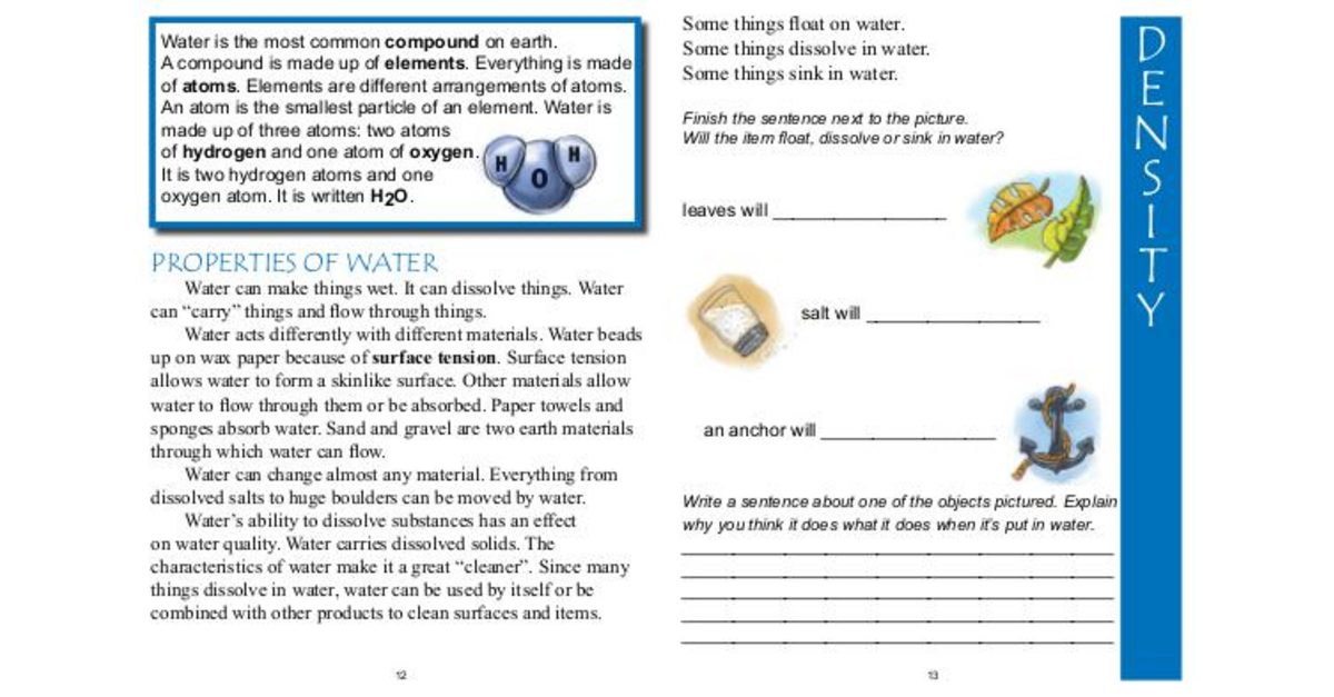 Activity Books Understanding Water Activity Book - Page 14