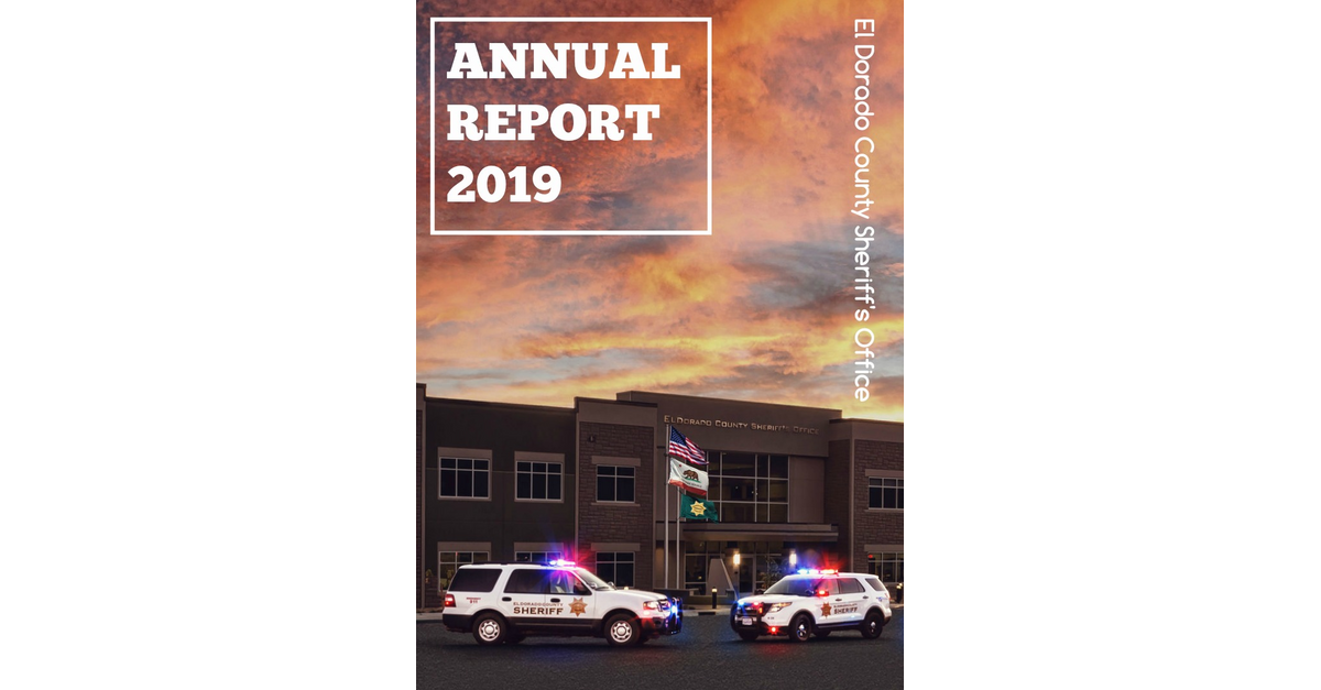 El Dorado County Sheriff s Office 2019 Annual Report