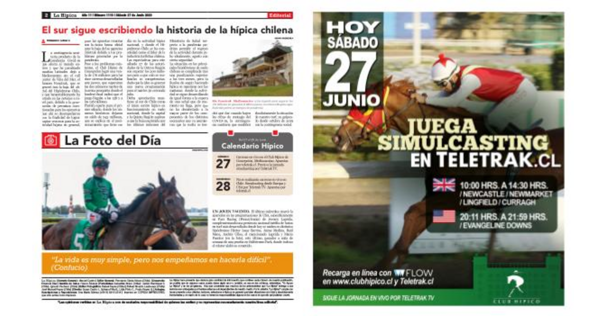 Diario La Hípica Edición 1110 - Page 2