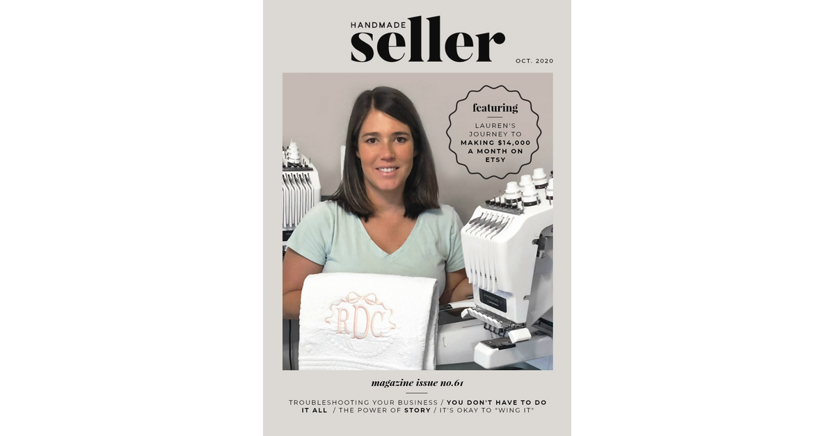 Handmade Seller Magazine Issue 61 October 2020