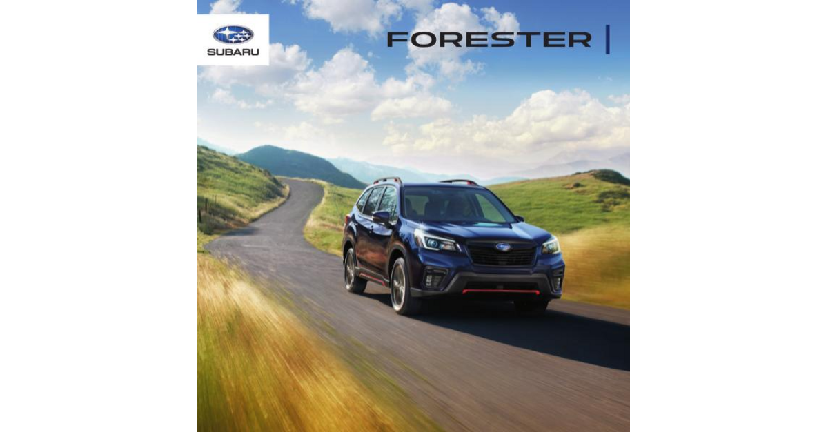Subaru Forester Brochures 2021 Forester Brochure