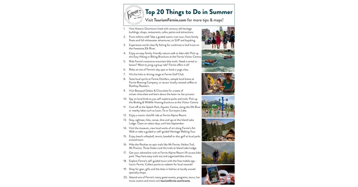 20 Things to Do in Fernie, BC Summer 2022