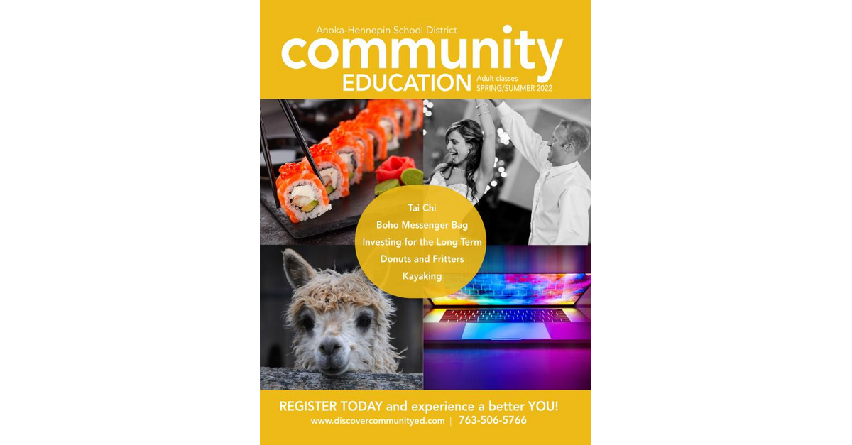 Community Education current class catalogs Adult activities and