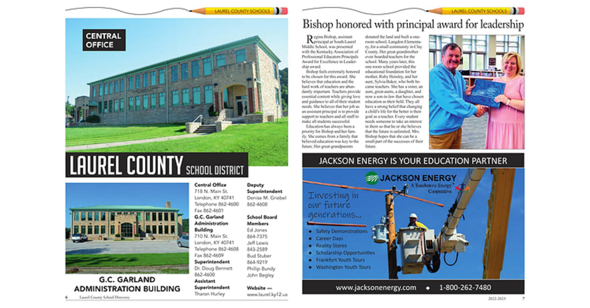 Laurel County School Directory 20222023 Page 6