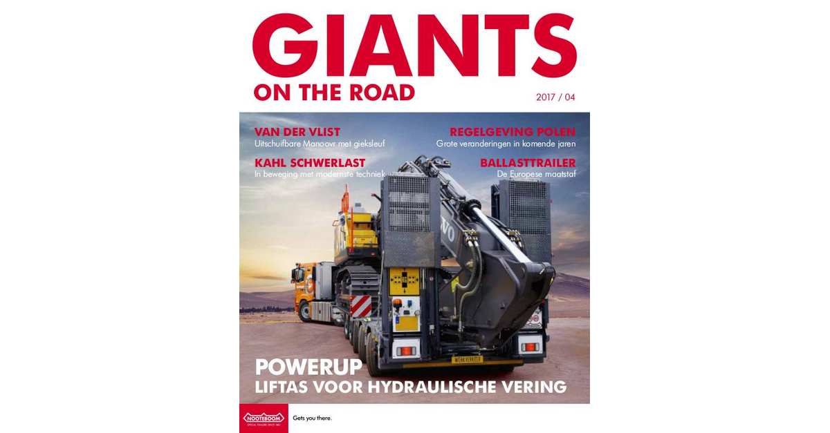 Nederlands - Nooteboom Giants on the Road Magazine Nederlands - Nr.4 - 2017