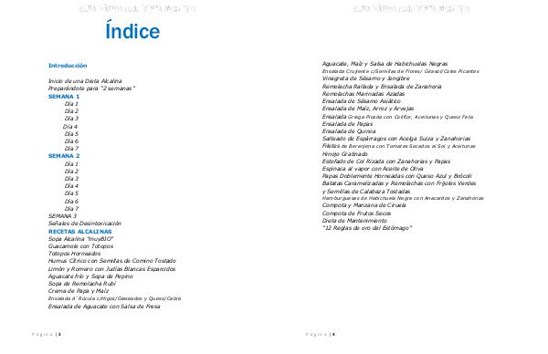 La dieta Alcalina PDF / Libro Gabriel Gaviña Descargar Gratis Dieta Alcalina  Menu Semanal - Page 2