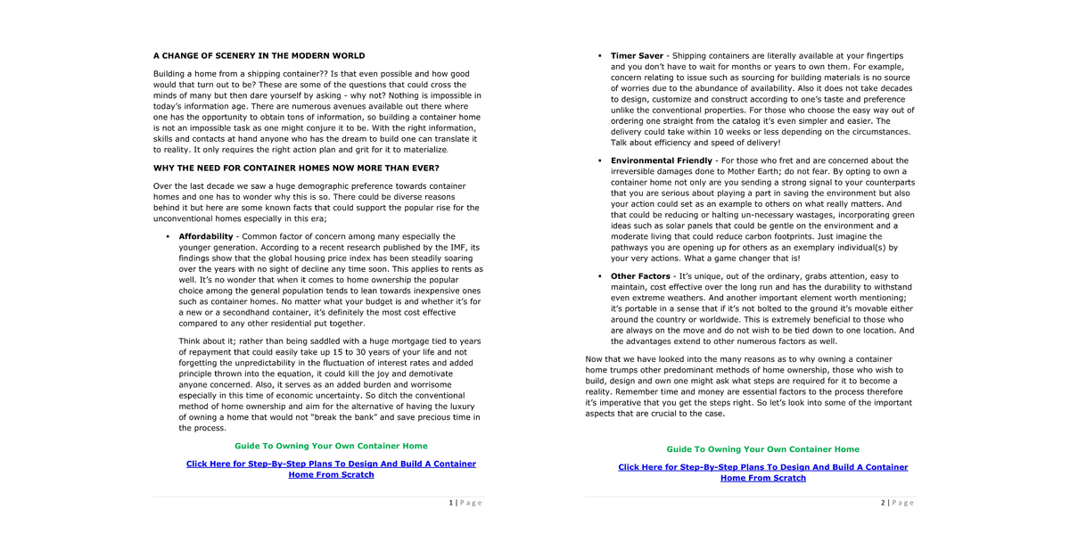 GUIDE TO DESIGNING AND BUILDING YOUR DREAM CONTAINER HOME GUIDE_TO(06)