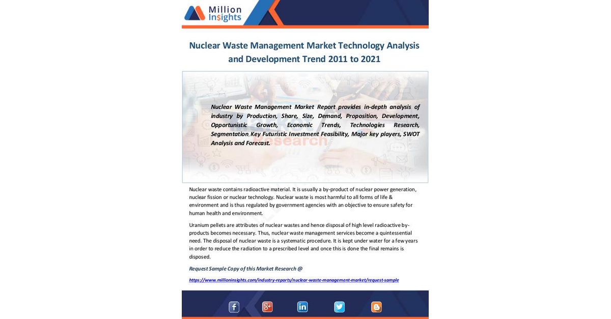 Industry and News Nuclear Waste Management Market