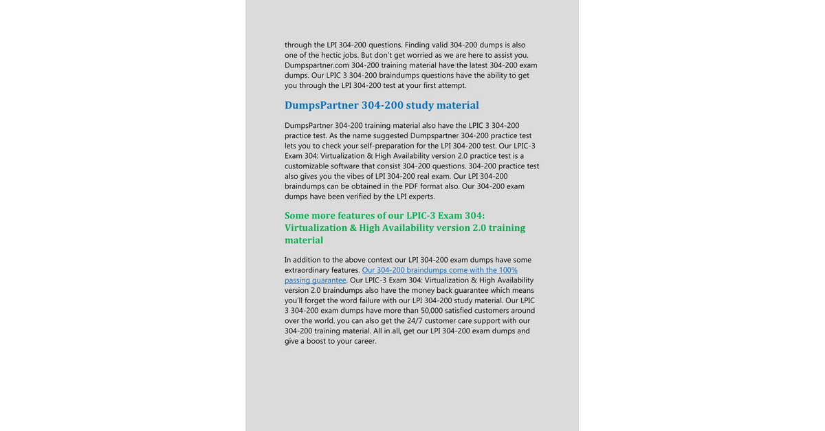 Get Latest 304200 Cheat Sheet and Pass with 304 200 Exam Dumps Get