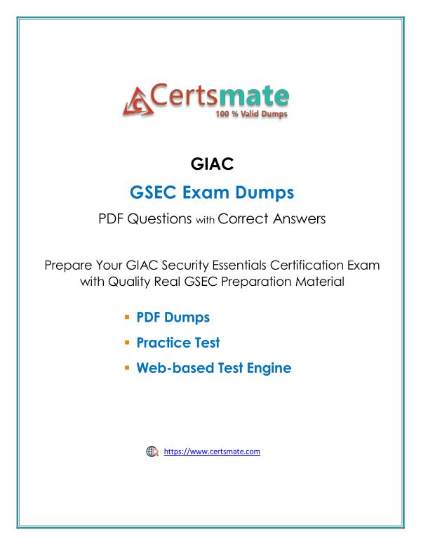 Exam GSEC Study Solutions