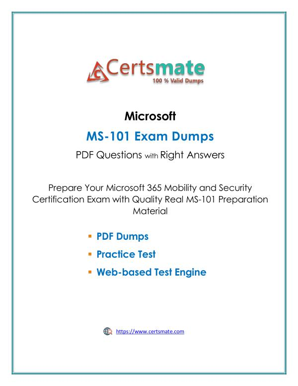 MS-101 Exam Certification