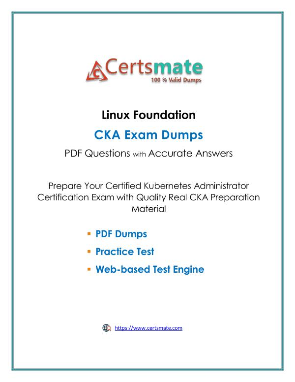 Practice Test CKA Pdf