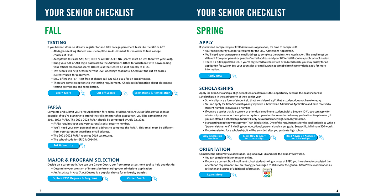 Navigating College A Senior's Guide to EFSC Page 4