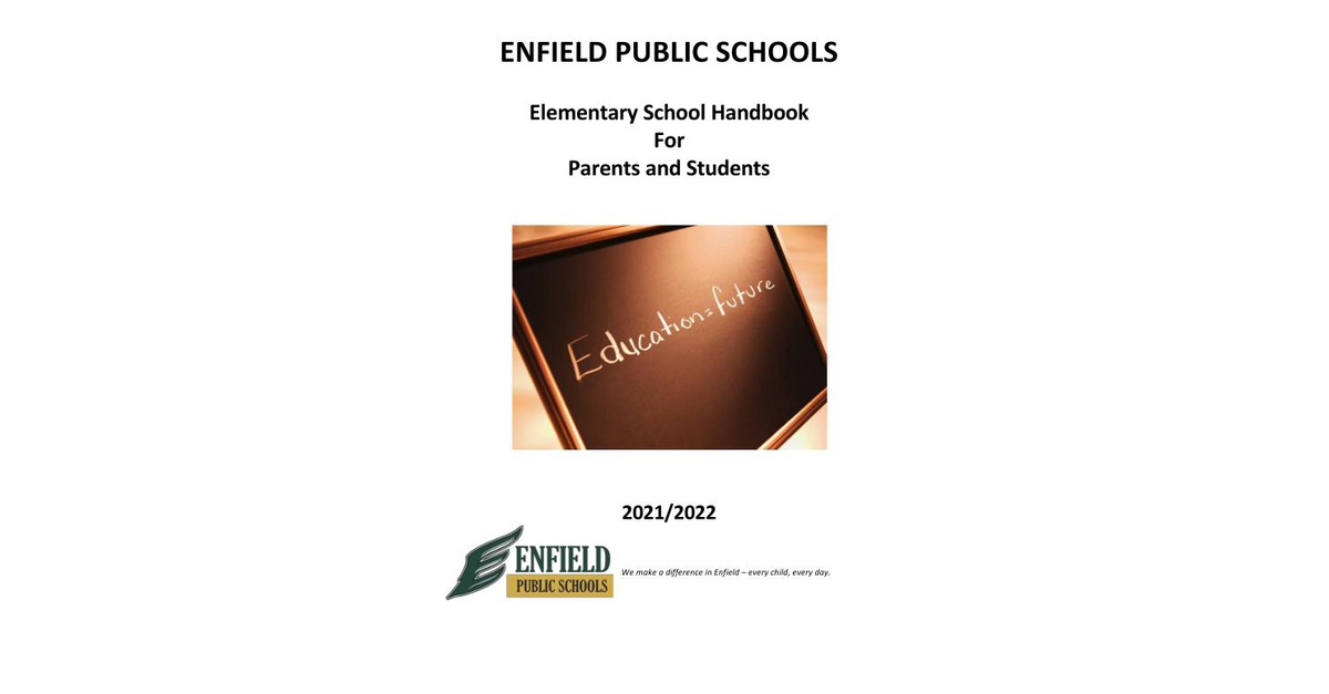 Elementary Student Handbook 2021-22 11.01.21