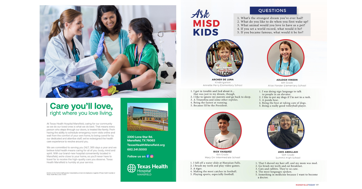 Mansfield ISD Magazine Spring 2022 Page 17 mansfield-isd-magazine-spring-2022-page-17