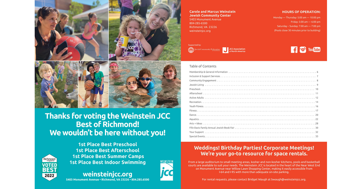 Jcc Fall 2025 Calendar