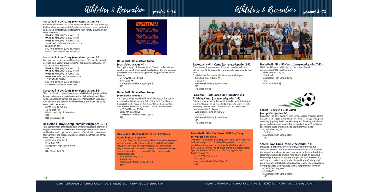 Mahtomedi Summer 2023 Catalog Summer 2023 Page 23