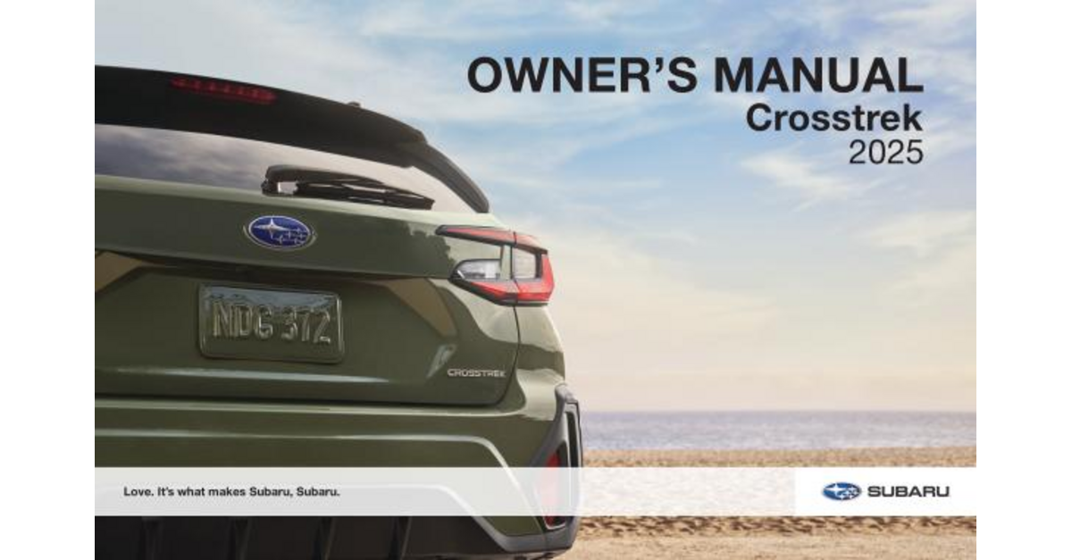 2025 Subaru Crosstrek Owners Manual