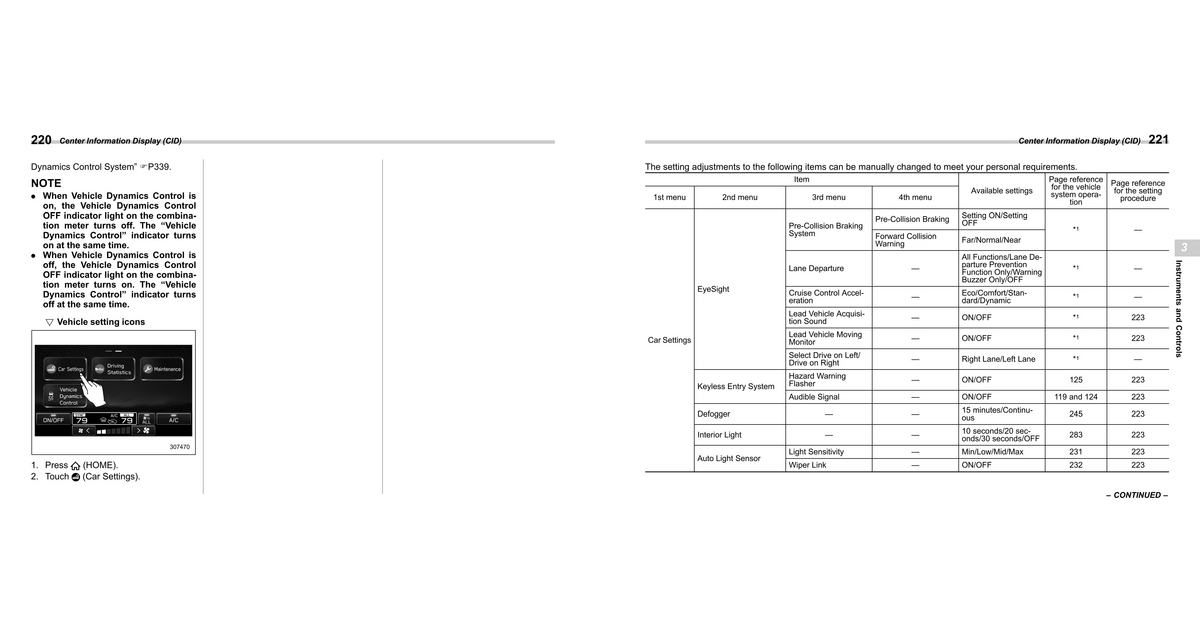 2025 Subaru Crosstrek Owners Manual