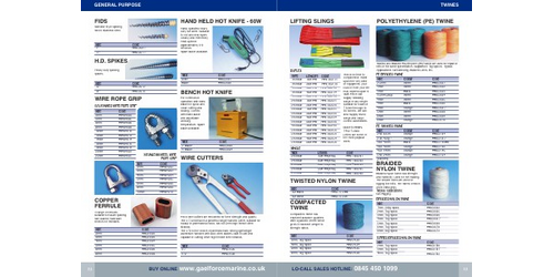 Gael Force Marine Commercial Catalogue 2015-16