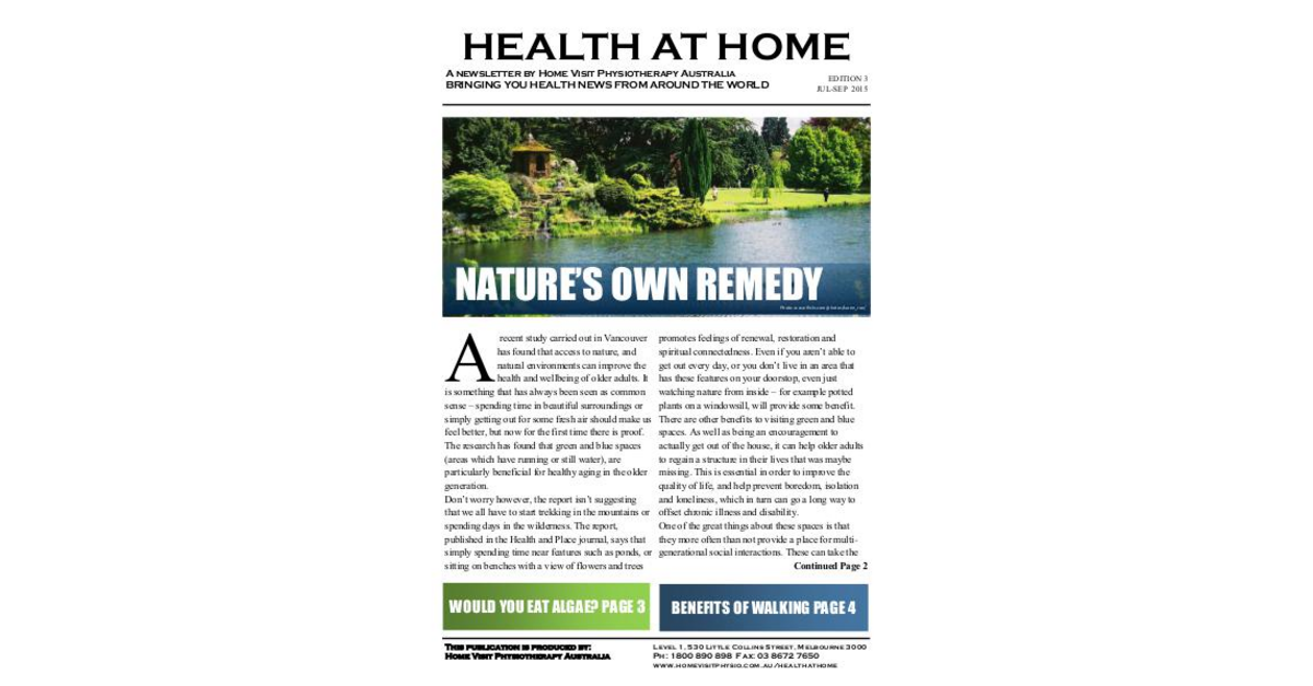 Health at home edition 03 a