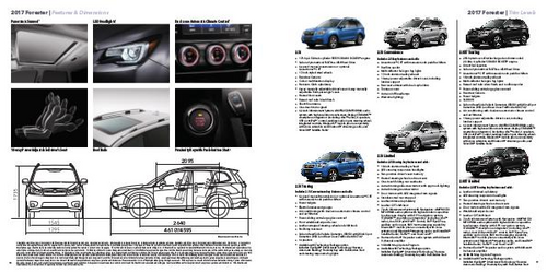 Subaru Forester Brochures 2017 Forester Brochure | Page 19