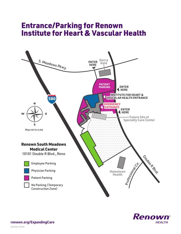 South Meadows Parking Map – Institute for Heart & Vascular Health